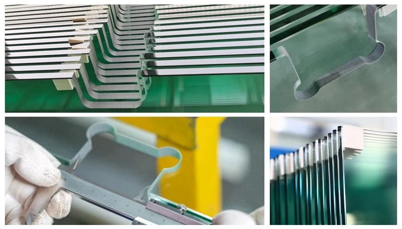 Frameless shower glass production pictures Frameless shower glass production pictures