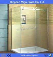 Стекло двери ванной